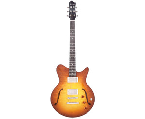 Eastman Romeo California Semi-Hollow Electric Guitar in Goldburst w/ Bare Knuckle Pickups and Case