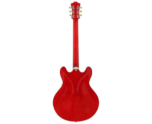Eastman T386-RD Semi-Hollow Electric Guitar in Vintage Red w/ Case