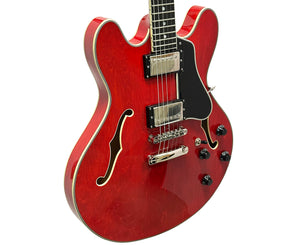 Eastman T386-RD Semi-Hollow Electric Guitar in Vintage Red w/ Case