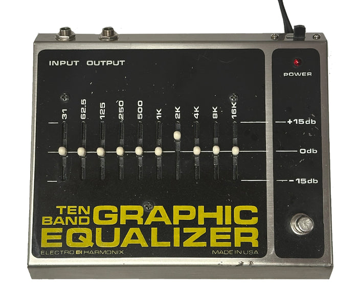 Electro-Harmonix 10 Band Graphic Equalizer Guitar Pedal 1977 V1