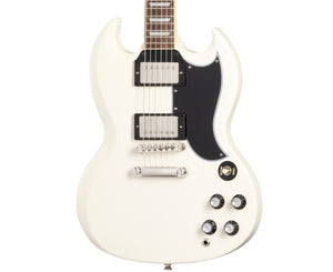 Epiphone 1961 Les Paul SG Standard Electric Guitar Aged Classic White w/ Hardshell Case
