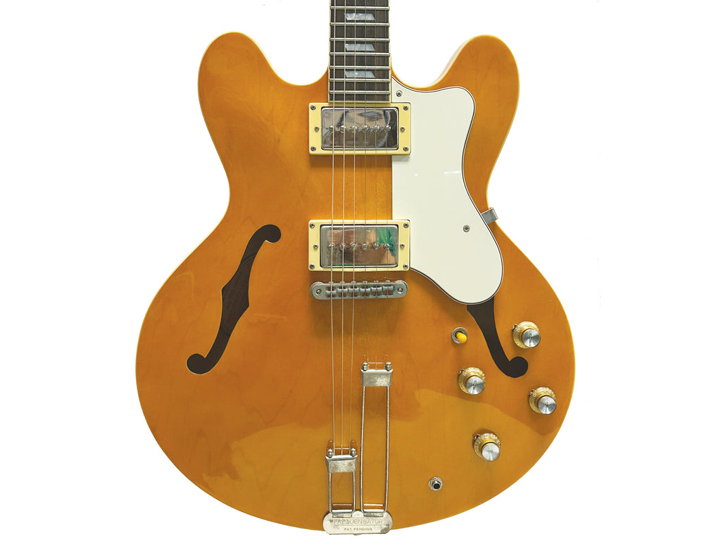 Epiphone Nick Valensi Riviera P94 Semi-Hollow Electric Guitar in  Antique Natural (Frequensator Tailpiece)