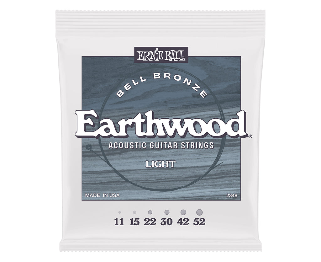 Ernie Ball 2348 Light Earthwood Bell Bronze 11-52 Acoustic Guitar Strings