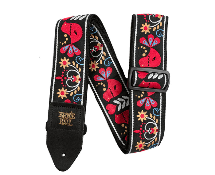 Ernie Ball Classic Jacquard 2" Redbird Rising Guitar Or Bass Strap