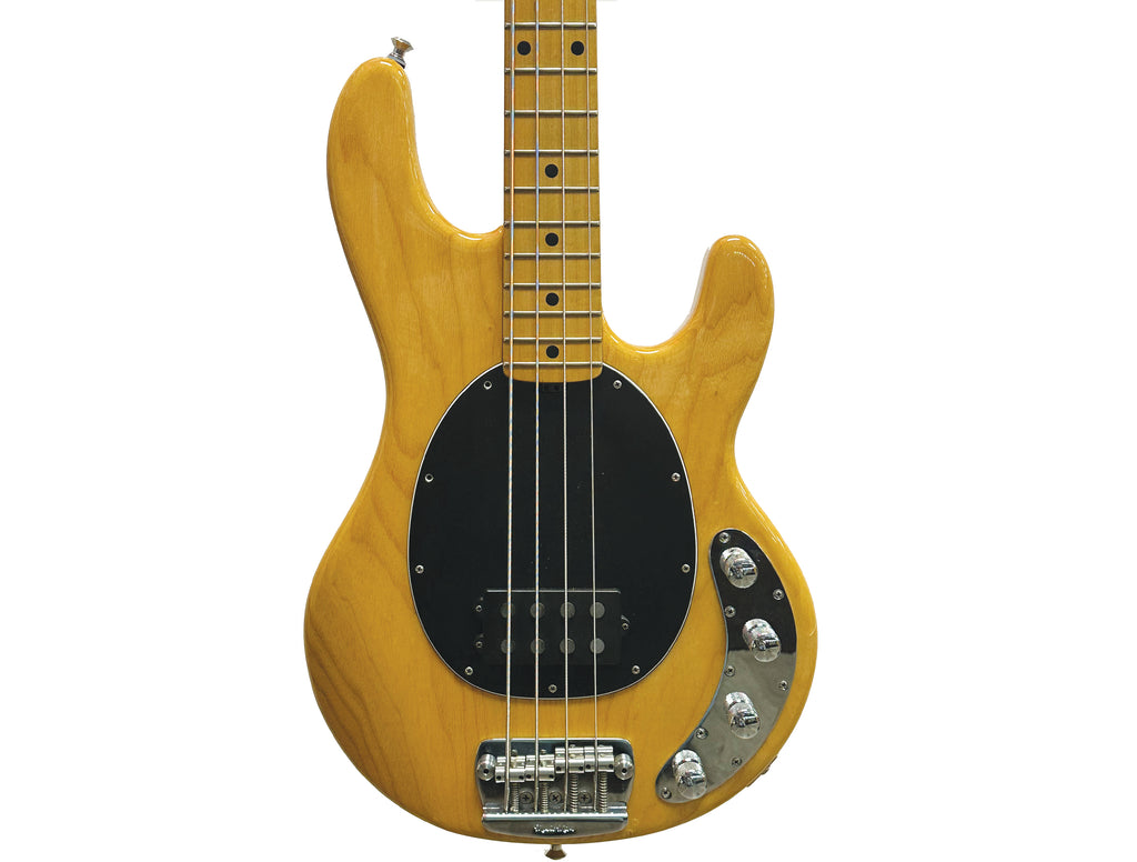Ernie Ball Music Man StingRay Bass Guitar in Natural w/ Case