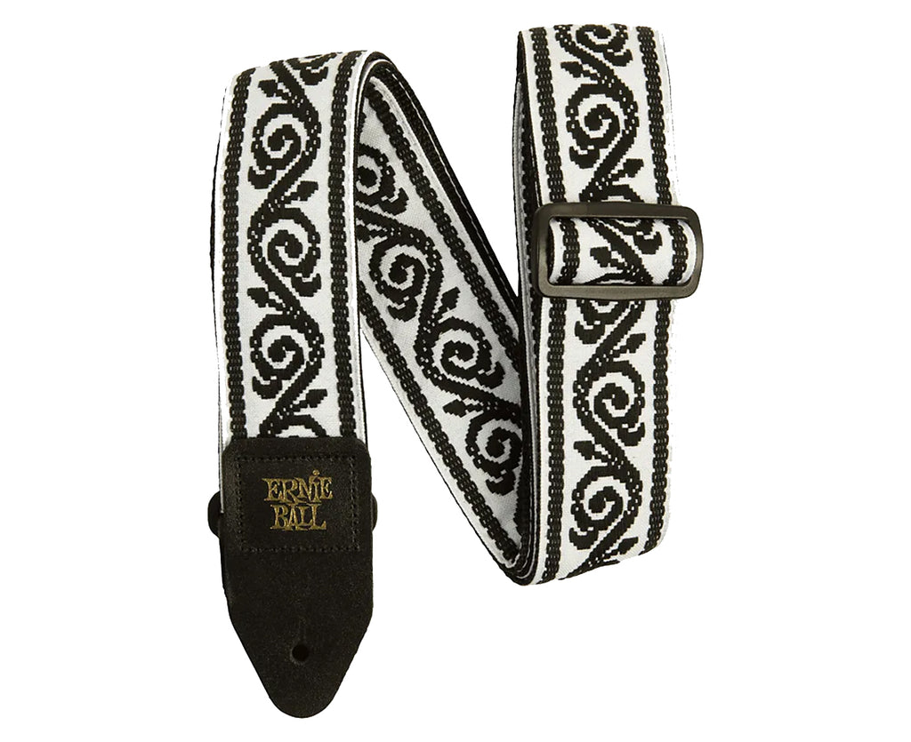 Ernie Ball Classic Jacquard Black Vine Guitar Or Bass Strap