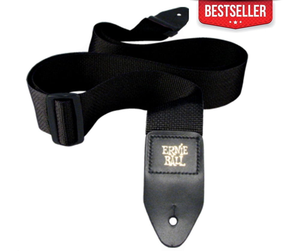Ernie Ball Poly Pro 2 Inch Guitar Or Bass Strap In Black