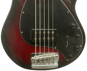 Sterling by Music Man RAY35 StingRay 5-String Bass in Red Burst