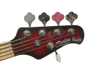 Sterling by Music Man RAY35 StingRay 5-String Bass in Red Burst