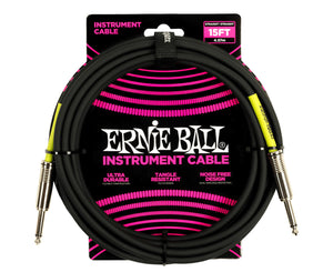 Ernie Ball Classic Instrument Cable Straight/Straight 15ft - Black