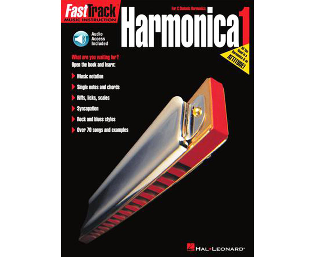 Hal Leonard FastTrack Harmonica Method – Book 1 for Diatonic Harmonica