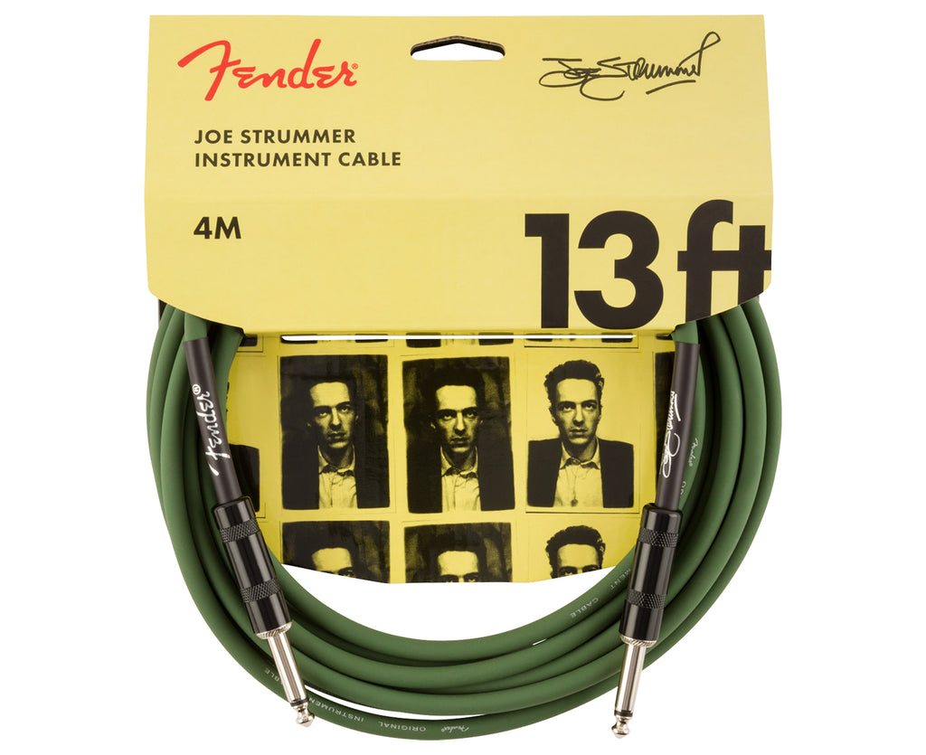 Fender Joe Strummer Pro 13' Instrument Cable, Drab Green