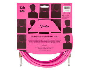 Fender Joe Strummer Pro 13' Instrument Cable, Pink