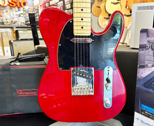 Fender American Standard Telecaster Electric Guitar in Crimson Red Transparent 2008