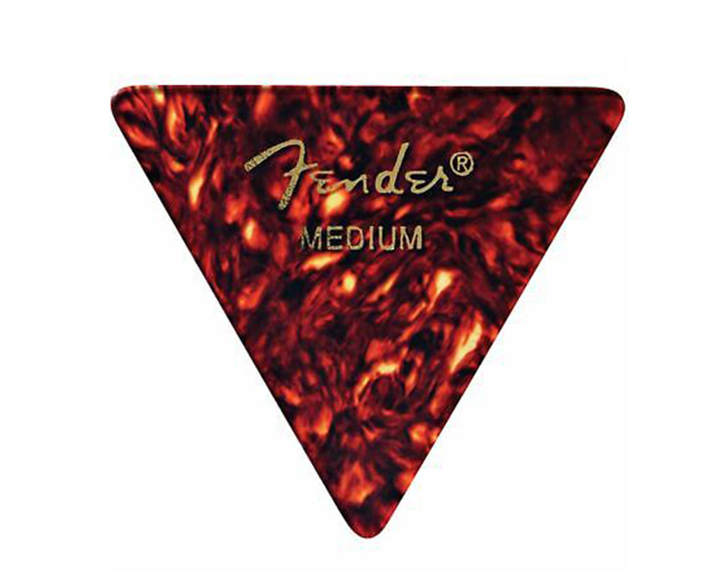 Fender 355 Shape Classic Celluloid Guitar Picks, Medium, Tortoise Shell, 12-Pack