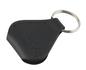 Fender Black Leather Pick Holder Keychain