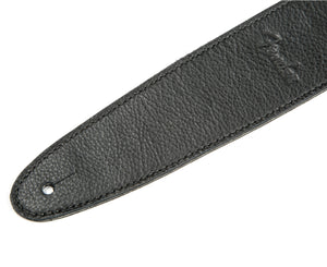 Fender Artisan 2.5" Crafted Leather Strap, Black