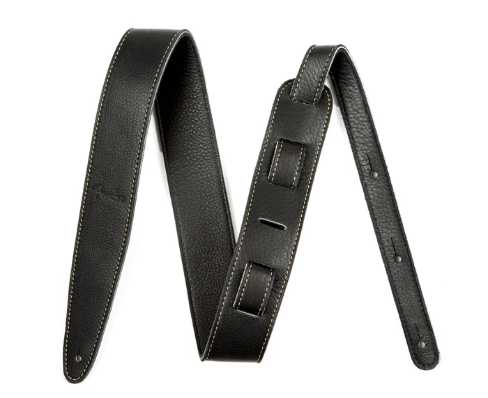 Fender Artisan 2" Crafted Leather Strap, Black