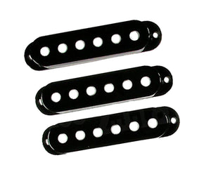 Allparts Set of 3 Pickup Covers for Stratocaster, Black