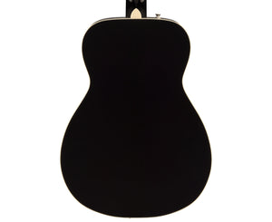 Fender California Malibu Acoustic Guitar in Black with Case