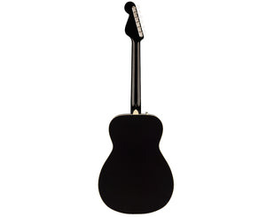 Fender California Malibu Acoustic Guitar in Black with Case