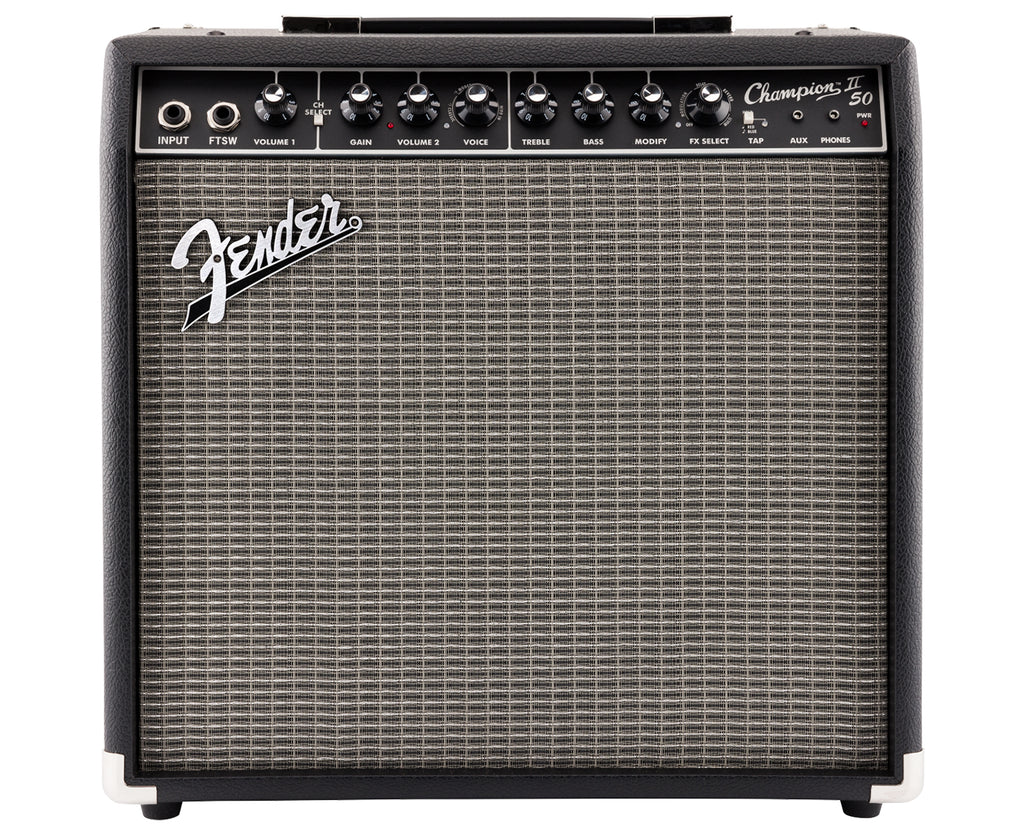 Fender Champion II 50 50W 1x12 Guitar Combo Amp Black