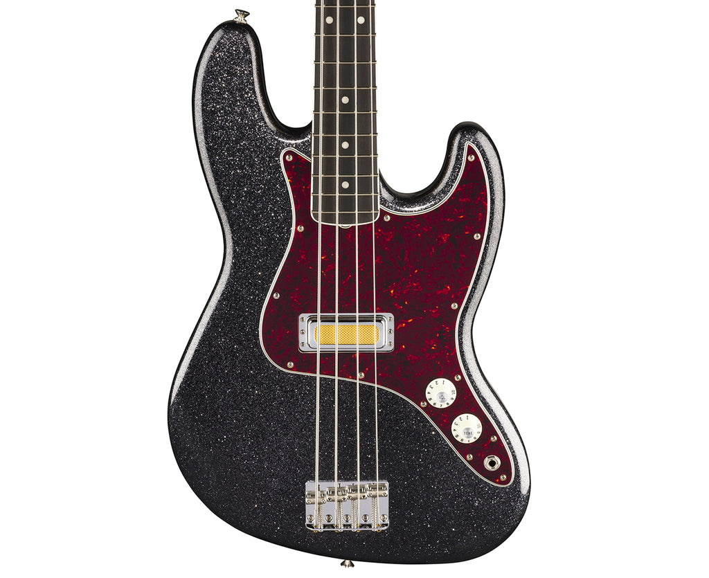 Fender Limited-Edition Gold Foil Jazz Bass in Black Sparkle - Megatone Music