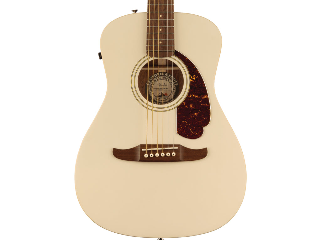 Fender Malibu Player Acoustic-Electric Guitar in Olympic White - Megatone Music