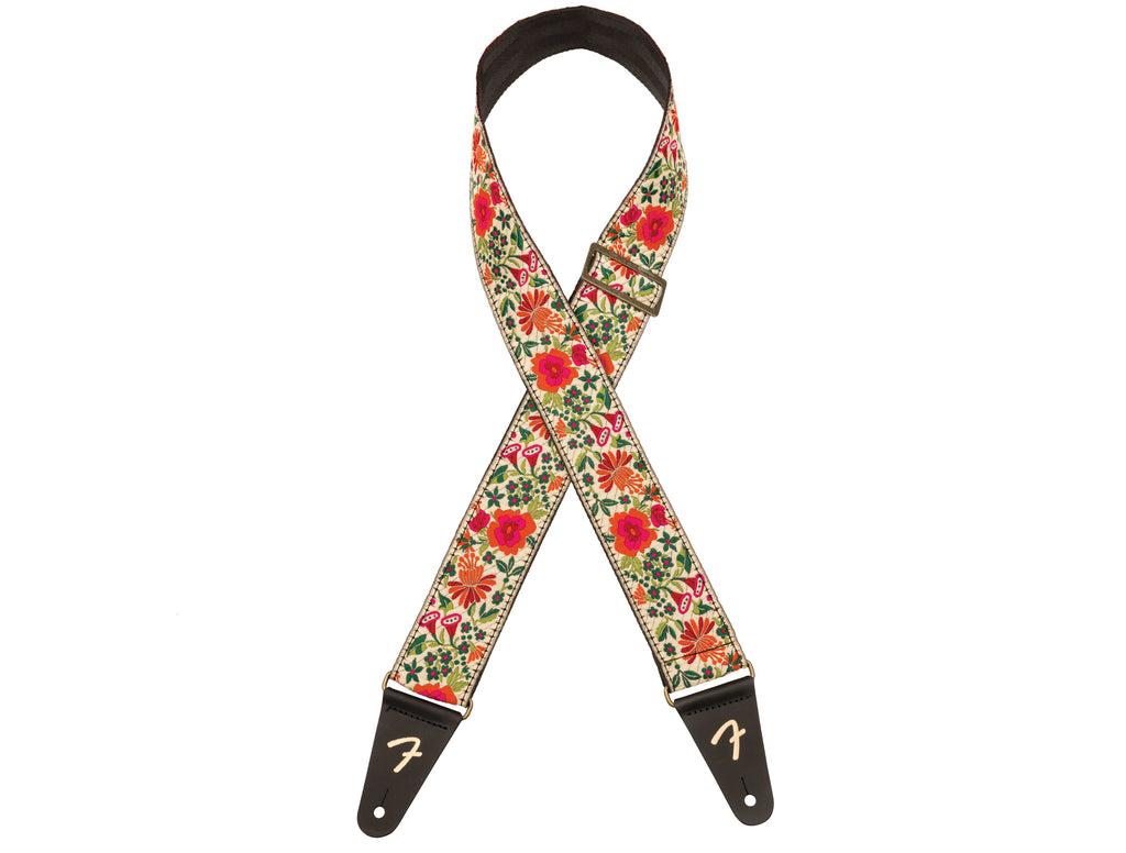 Fender 2" Mosaic Jacquard Guitar or Bass Strap in Cream - Megatone Music