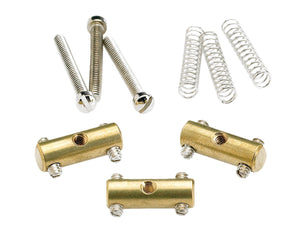 Fender Pure Vintage '52 Telecaster Bridge Saddle Kit in Brass