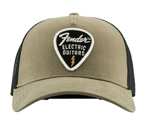 Fender Snap Back Pick Patch Hat, Olive