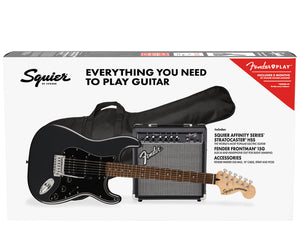 Fender Affinity Series Stratocaster HSS Pack in Charcoal Frost Metallic