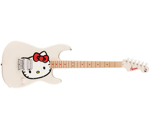 Fender Squier X Hello Kitty Stratocaster in White w/ Gig Bag