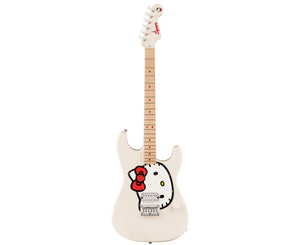 Fender Squier X Hello Kitty Stratocaster in White w/ Gig Bag