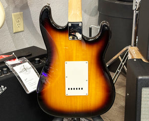 Fender Squier Left-Handed Stratocaster Electric Guitar In 3-Tone Sunburst