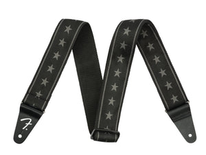 Fender 2" Stars and Stripes Black Nylon Guitar or Bass Strap