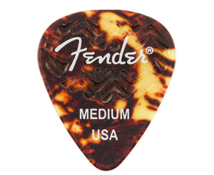Fender Wavelength Celluloid Medium .71mm 351 Tortoise Shell Picks 6-Pack