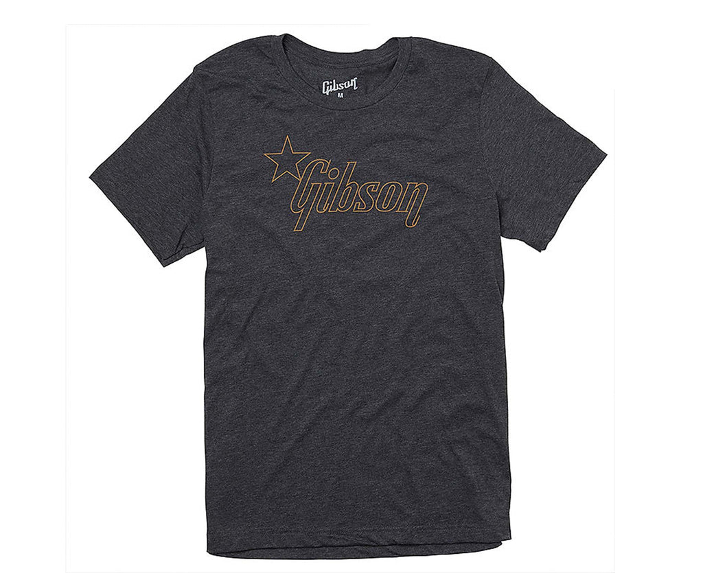 Gibson Star T-Shirt in Charcoal - 3XL