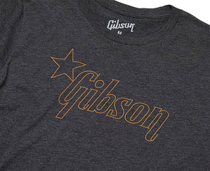 Gibson Star T-Shirt in Charcoal - 3XL