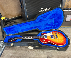 Gibson Les Paul Standard Electric Guitar in Cherry Sunburst, Gibson Chainsaw Case, 1985