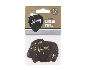 Gibson Celluloid Tortoise Thin Size Guitar Pick Pack 12 Picks