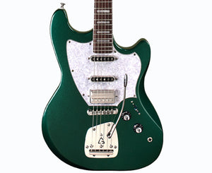 Guild Surfliner Deluxe Electric Guitar With Guild Floating Vibrato Tailpiece in Evergreen Metallic