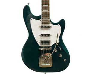 Guild Surfliner Deluxe Electric Guitar With Guild Floating Vibrato Tailpiece in Evergreen Metallic