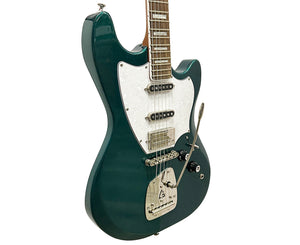Guild Surfliner Deluxe Electric Guitar With Guild Floating Vibrato Tailpiece in Evergreen Metallic