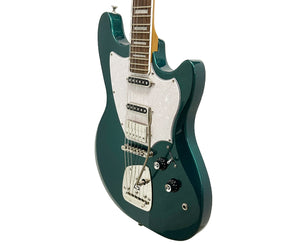 Guild Surfliner Deluxe Electric Guitar With Guild Floating Vibrato Tailpiece in Evergreen Metallic