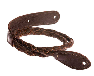 Henry Heller Garment Leather Bolo Mandolin Strap in Brown