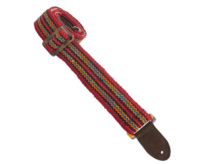 Henry Heller 2" Picador Series Handwoven Organic Fabric Straps - Red