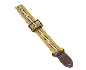 Henry Heller Picador Series 2" HPRU-11 Peruvian Tort-O Tri-Glide Guitar Strap in Yellow