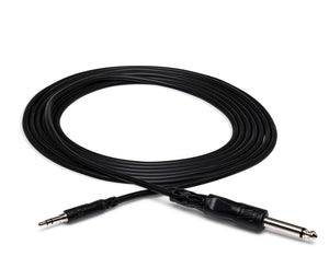 Hosa CMP-110 Mono Interconnect, 1/4 in TS to 3.5 mm TRS