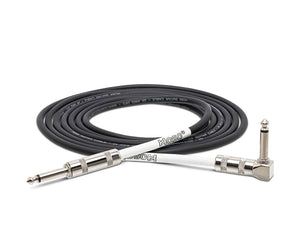 Hosa GTR-210R 10' Guitar 1/4 Inch Straight To Right Angle Cable